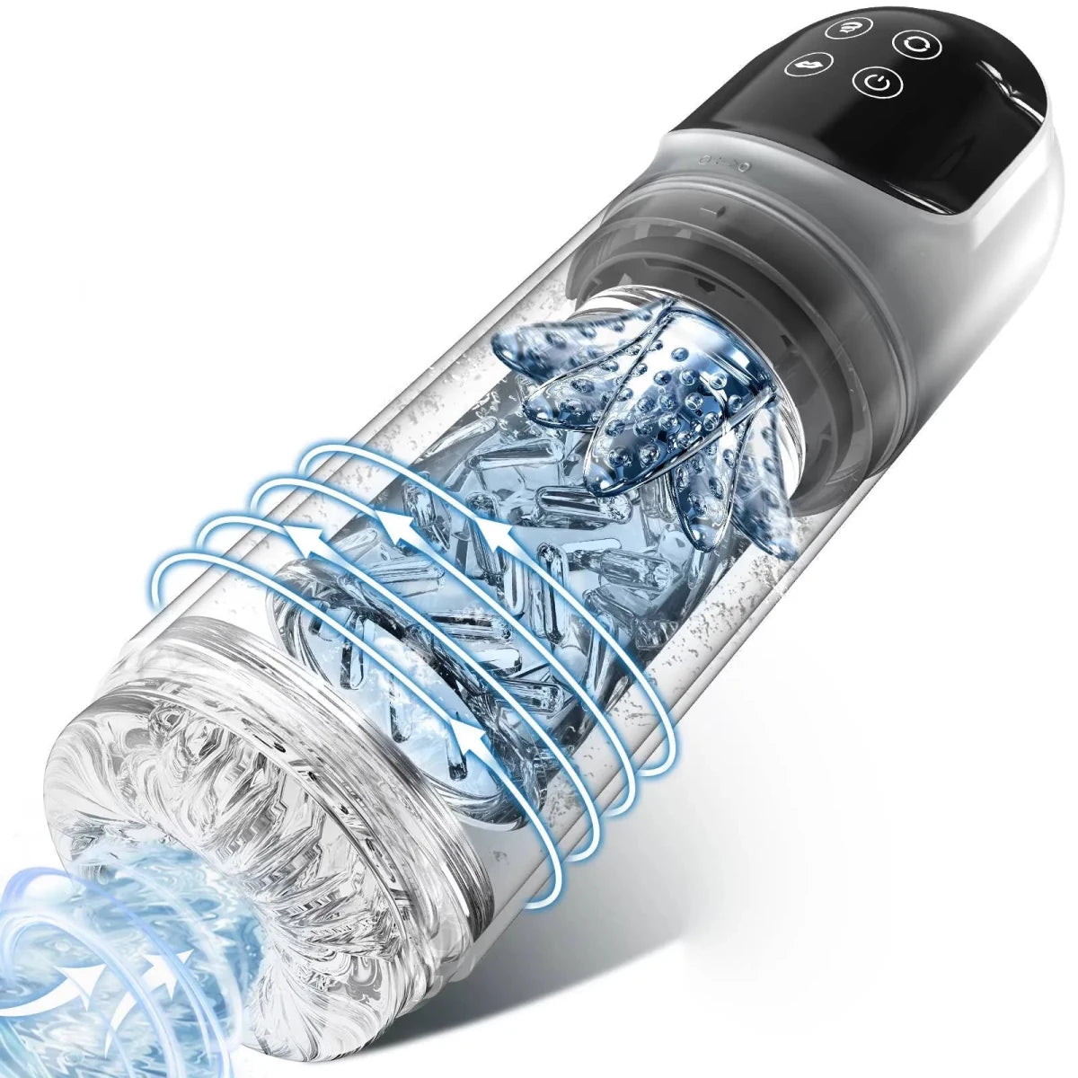 3 IN 1 Automatischer Masturbator Penispumpe Trainer mit 4 Pumpmodi und 7 Vibrationsmodi - DELUSTLAB