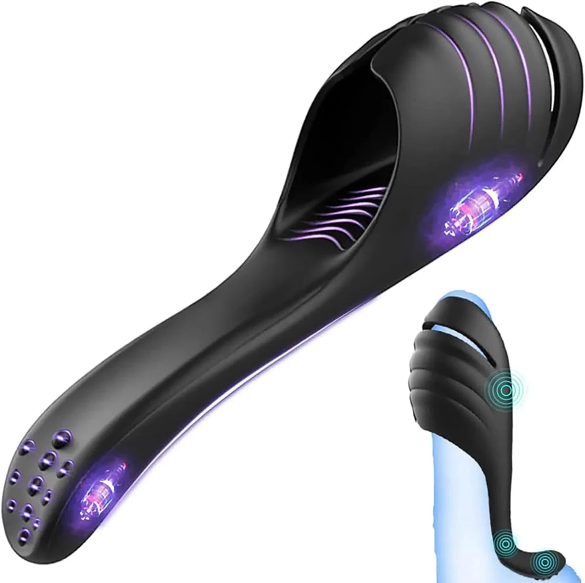 Penistrainer Automatische Masturbatoren Penis Eichel Vibrator mit 9 Vibrationsmodi - DELUSTLAB