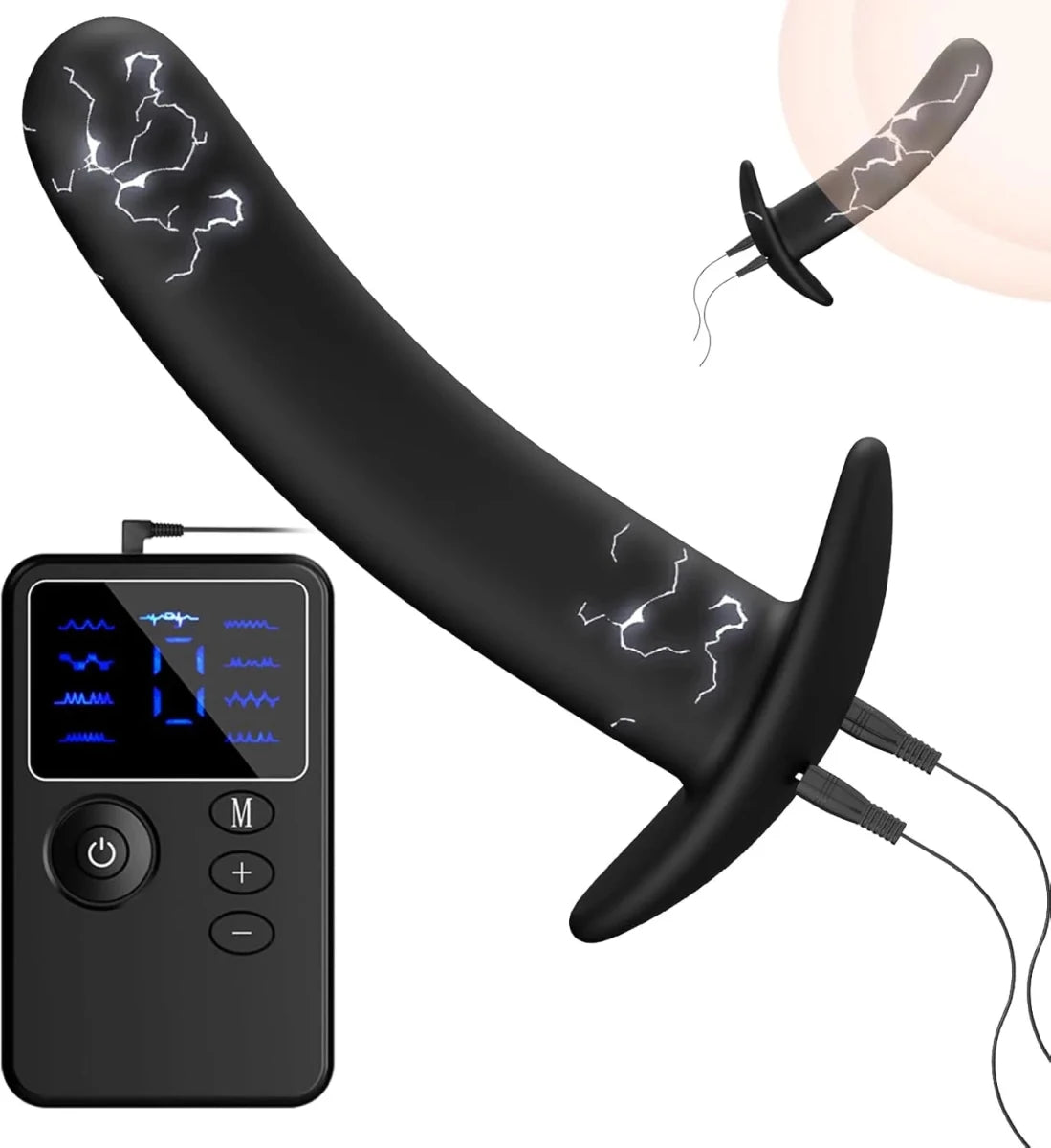 Elektro Shock Anal Vibrator Buttplug Prostata Massage mit 9 Modi & 19 Intensität - DELUSTLAB