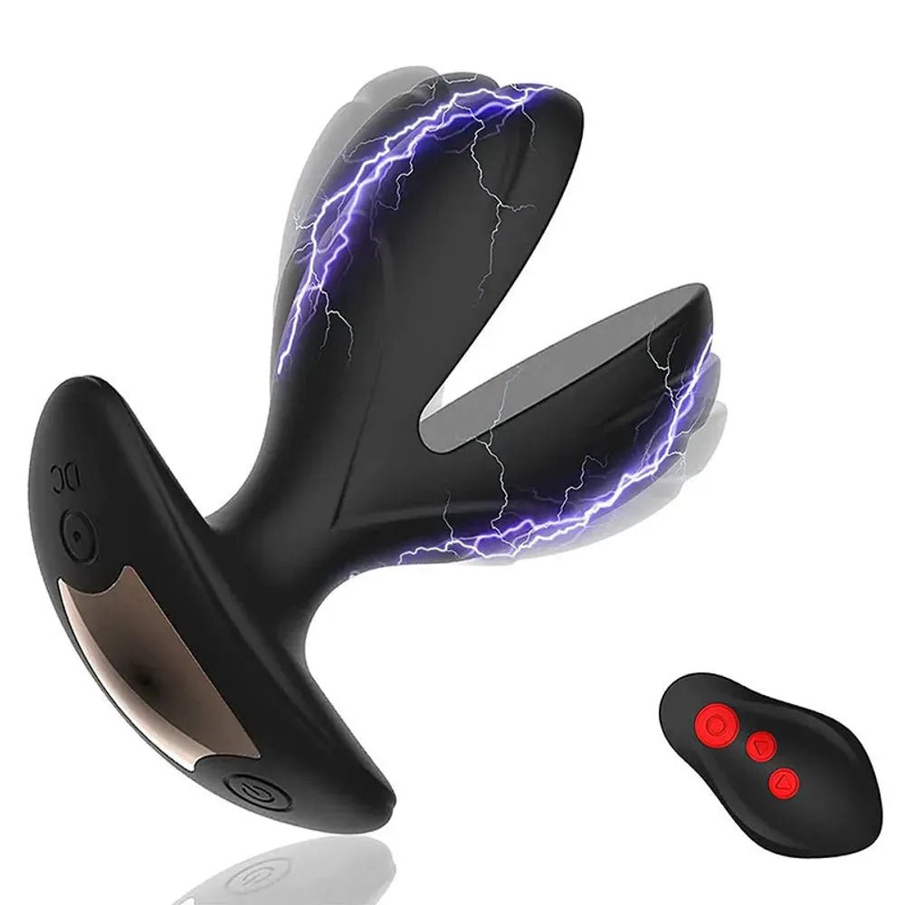 E - stim Anal Expansionsvibrator Prostata Stimulator mit 8 Kraftvolle Vibrationen und Elektroschocks - DELUSTLAB