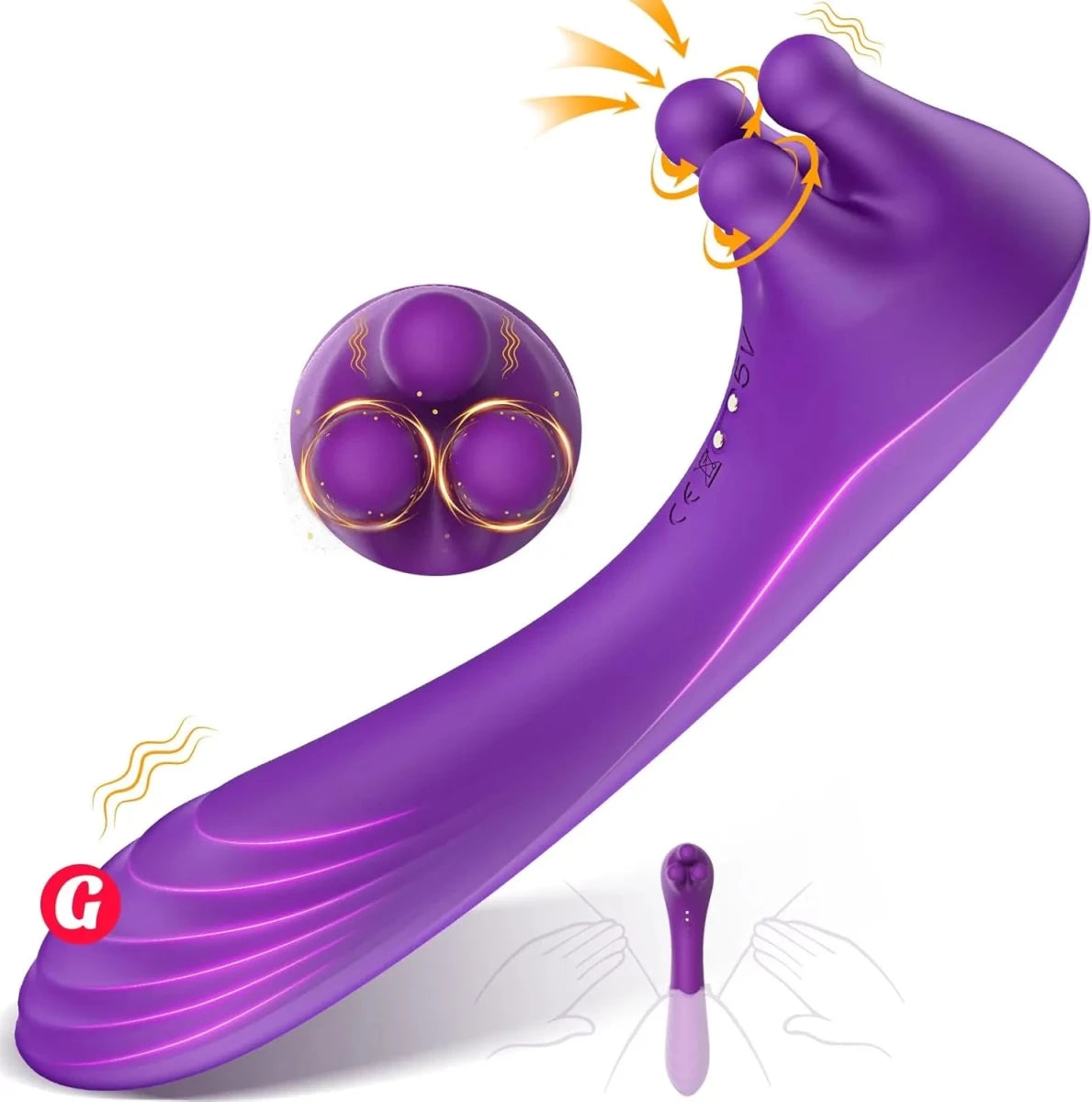 5 IN 1 G Punkt Klitoris Vibratoren Paare Sexspielzeug mit 9 Vibrationsmodi - DELUSTLAB