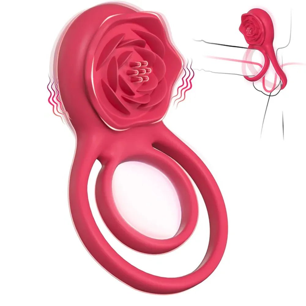 Penisring Vibrator Klitoris Stimulator mit 9 Intensive Vibrationen - DELUSTLAB