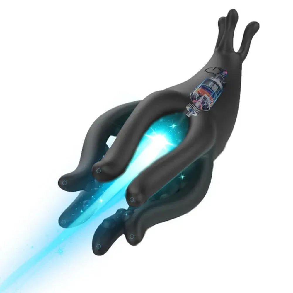 Elektrischer Penistrainer Vibrator Stimulator Masturbator mit 10 Vibrationsmodi - DELUSTLAB