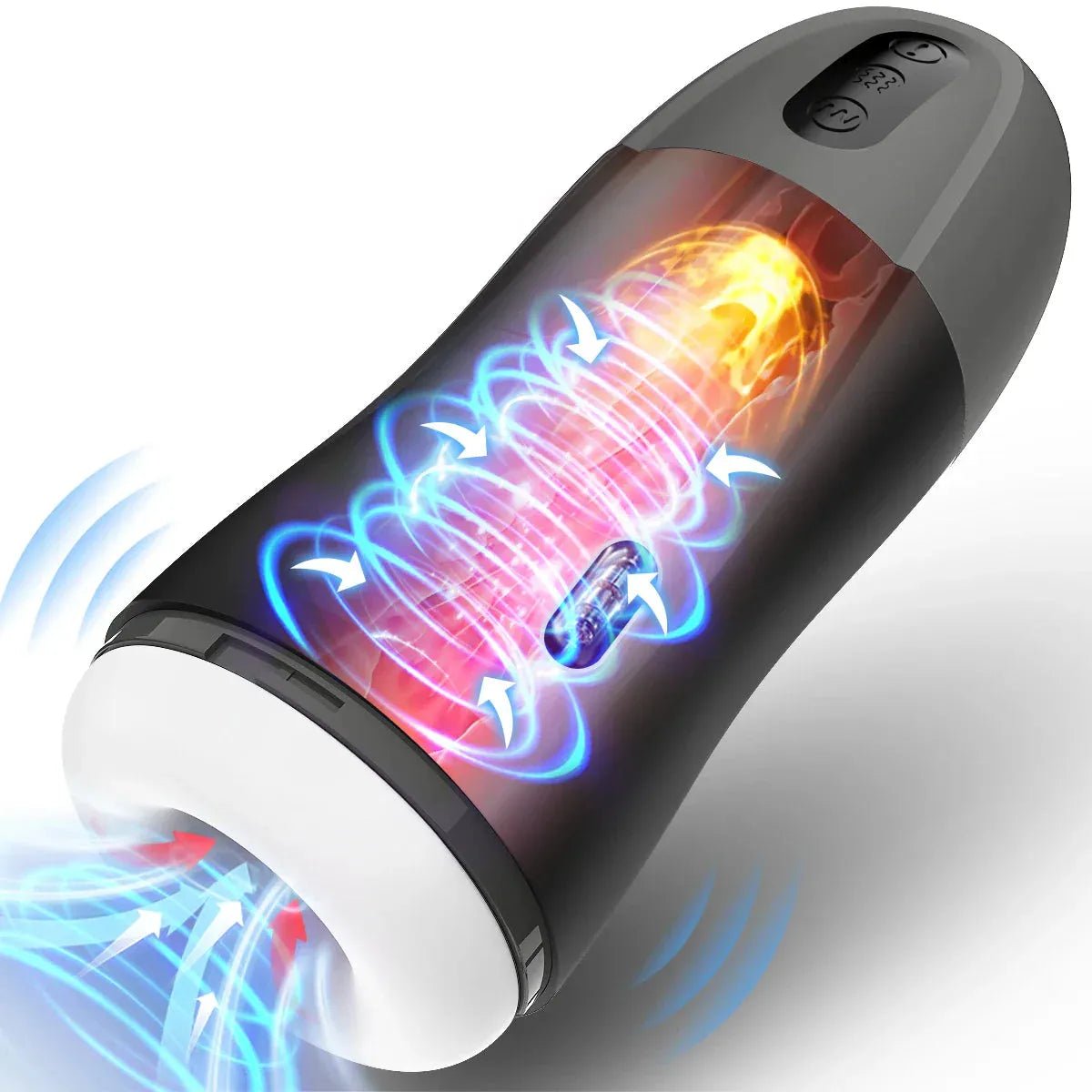 Automatischer Masturbator Penistrainer Stroker mit 12 Vibrations und 4 Saugmodi - DELUSTLAB