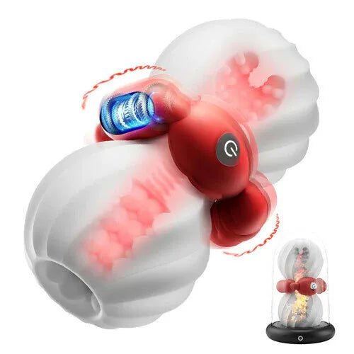 3D Vagina Penistrainer Trainingsgerät Pocket Pussy Masturbator mit 9 Vibrationsmodi - DELUSTLAB