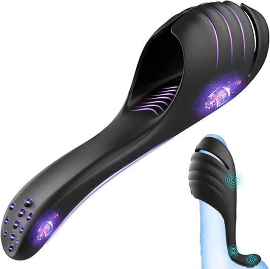 Penistrainer Automatische Masturbatoren Penis Eichel Vibrator mit 9 Vibrationsmodi - DELUSTLAB