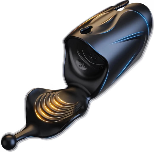 Elektrischer Masturbationsbecher Penistrainer Vibrator Trainer mit 10 Vibrationsmodi - DELUSTLAB
