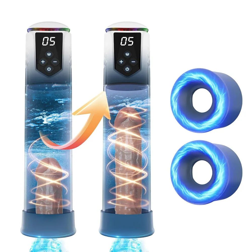 Elektrische Penispumpe Vacuum Pumpe Masturbator mit 5 Saugmodi - DELUSTLAB