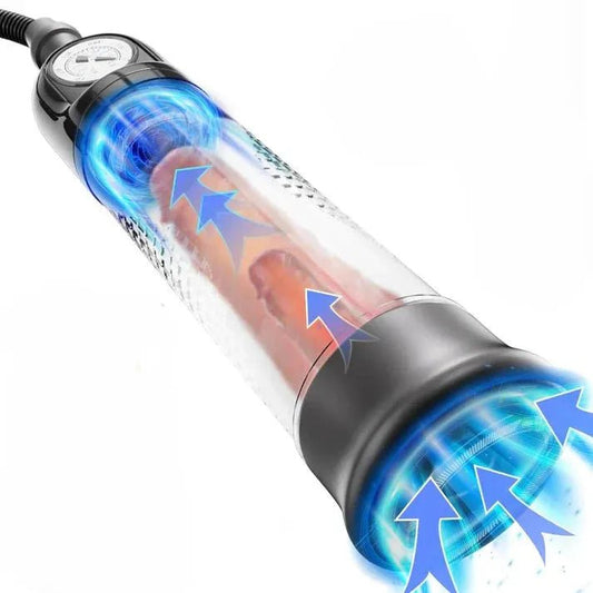 Manuelle Vakuum Penispumpe Penisvergrößerer Booster Expander Penismassagegerät - DELUSTLAB
