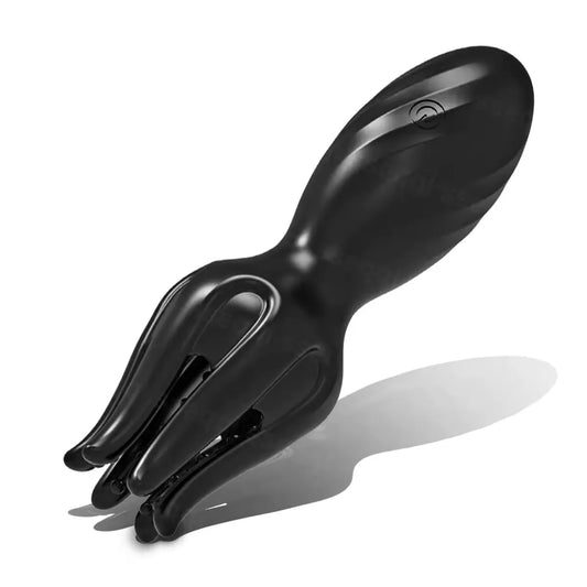Oktopus Tentakel Penistrainer Vibrator Eichelstimulator mit 10 Vibrationsmodi & 10 Zungenmodi - DELUSTLAB