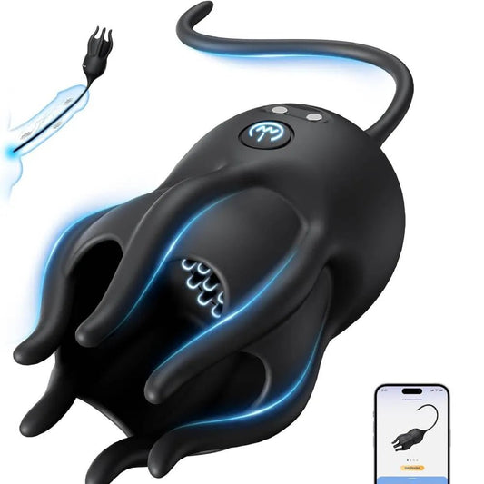 Elektrischer Penistrainer Vibrator Eichelstimulator mit Harnröhrensound & 10 Vibrationsmodi - DELUSTLAB