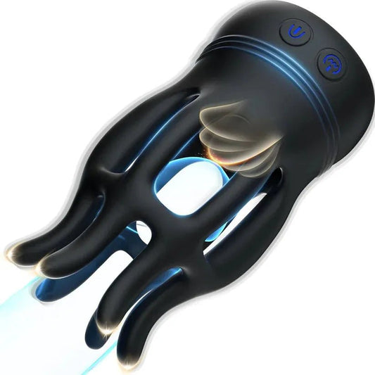 Eicheltrainer Penistrainer Vibrator Massage mit 10 Vibrations & Rotationsmodi - DELUSTLAB