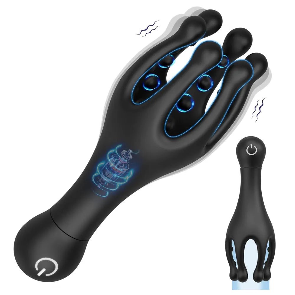360°Körner Stimulation Masturbator Penismassage mit 10 Leistungsstarke Vibrationsmodi - DELUSTLAB