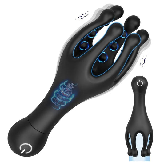 360°Körner Stimulation Masturbator Penismassage mit 10 Leistungsstarke Vibrationsmodi - DELUSTLAB