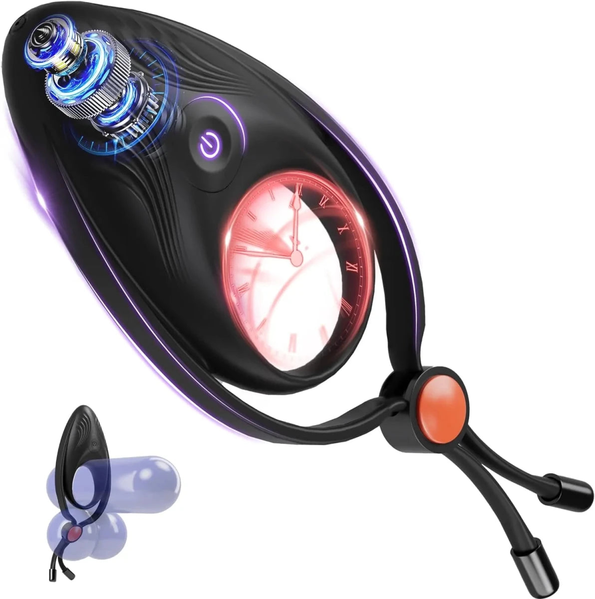 2 in 1 Hüftgürtel Penisring mit 10 Vibrationsmustern - DELUSTLAB