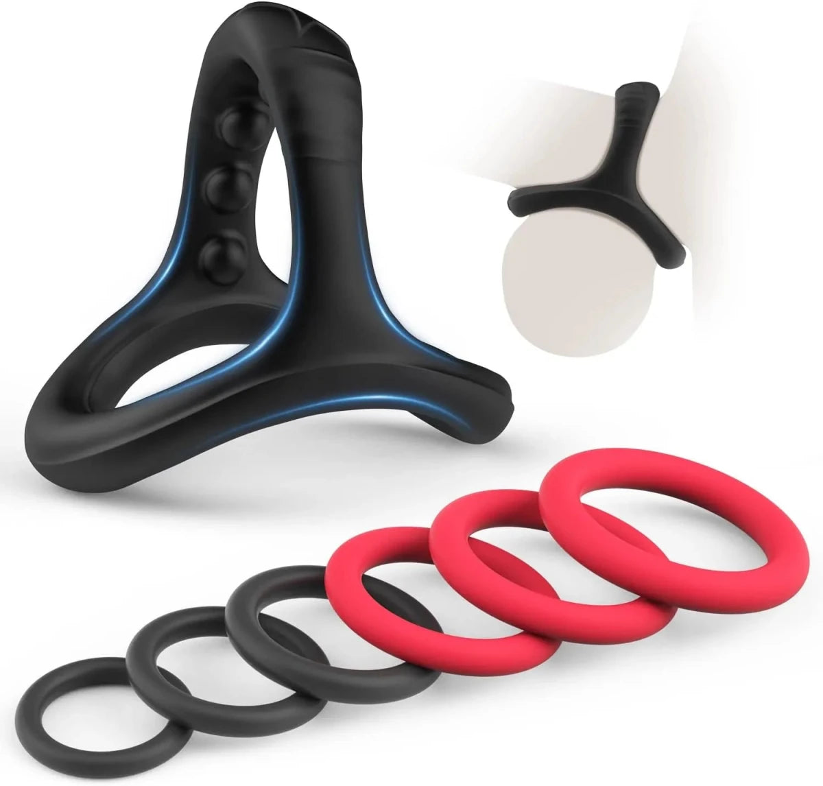 7 PCS Penis Ring Penisring Set Sex Spielzeug für Die Männer - DELUSTLAB
