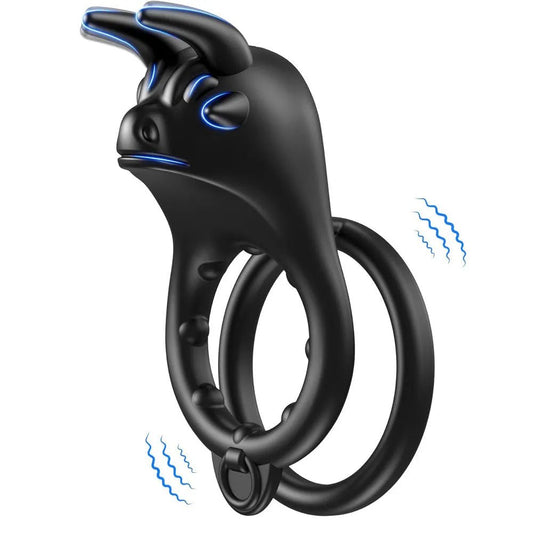 Penisring Vibrator Penisringe Vibrierender Cockring mit 10 Vibrationsmodi - DELUSTLAB
