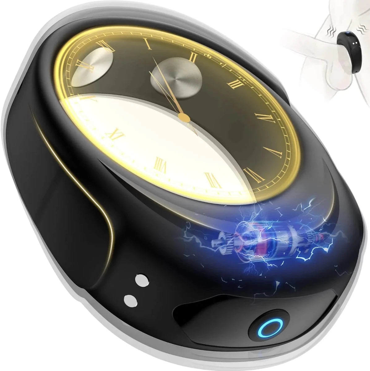 Penisring Vibrators Silikon Cockring mit 10 Vibrationsmodi von sanft bis stark - DELUSTLAB