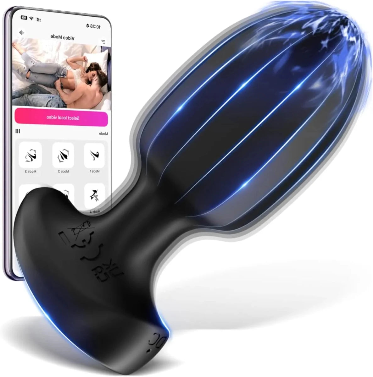 Analvibratoren Buttplug Prostata Stimulator mit 9 Vibration & APP - Steuerung - DELUSTLAB