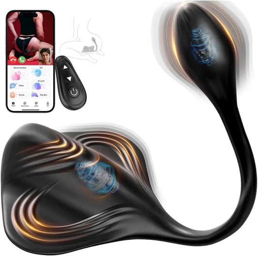 Prostata Massagegerät Analplug Penistrainer Stimulator mit 9+9 Vibrationsmodi - DELUSTLAB