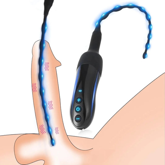 Harnröhren Dilatatoren Penis Plug Trainer Vibrator Eichel Stimulator mit 20 Modi - DELUSTLAB