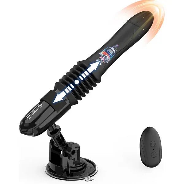 Automatische Stoß - Sexmaschine Realistischer Dildo mit 10 Vibrations und Stoßmodi - DELUSTLAB