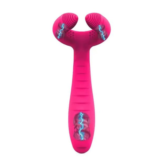 Dreifacher Vibrator Paarvibrator Klitoris G - punkt Dildo mit 7 Vibratorenmodi - DELUSTLAB