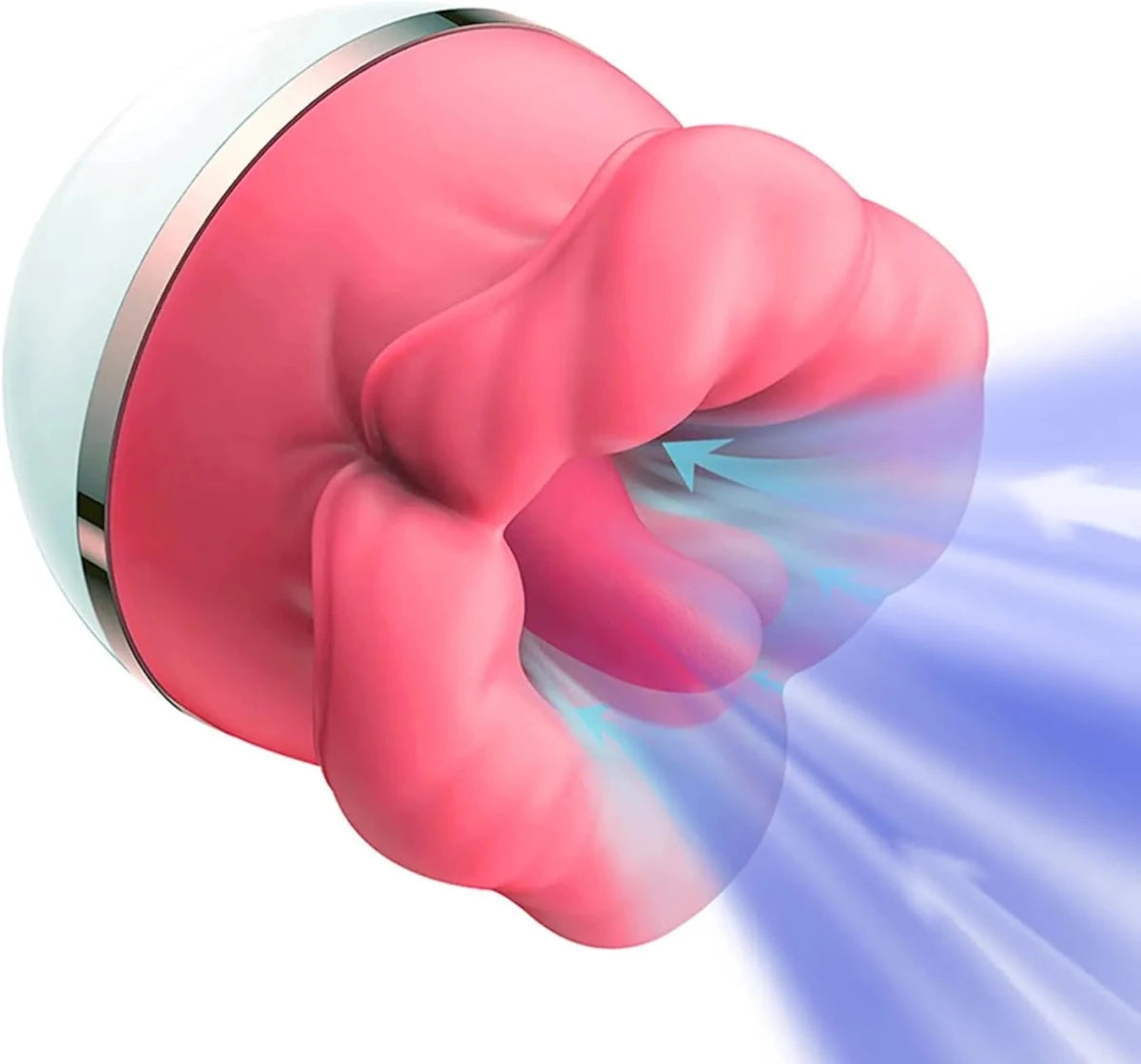 G - Punkt Vibrator Stimulator mit 3 Vibrationsmodi zum Saugen 5 Zungenlecken - DELUSTLAB