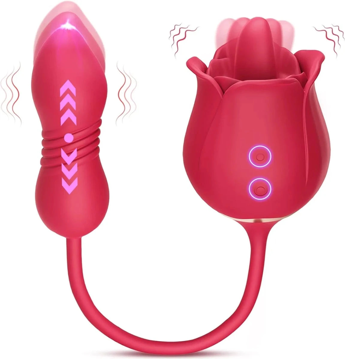 3 in 1 Vibratoren Bullet sex toys Clit und Nippel Stimulator mit 9 Leckenmodi & 9 Vibrationsmodi - DELUSTLAB
