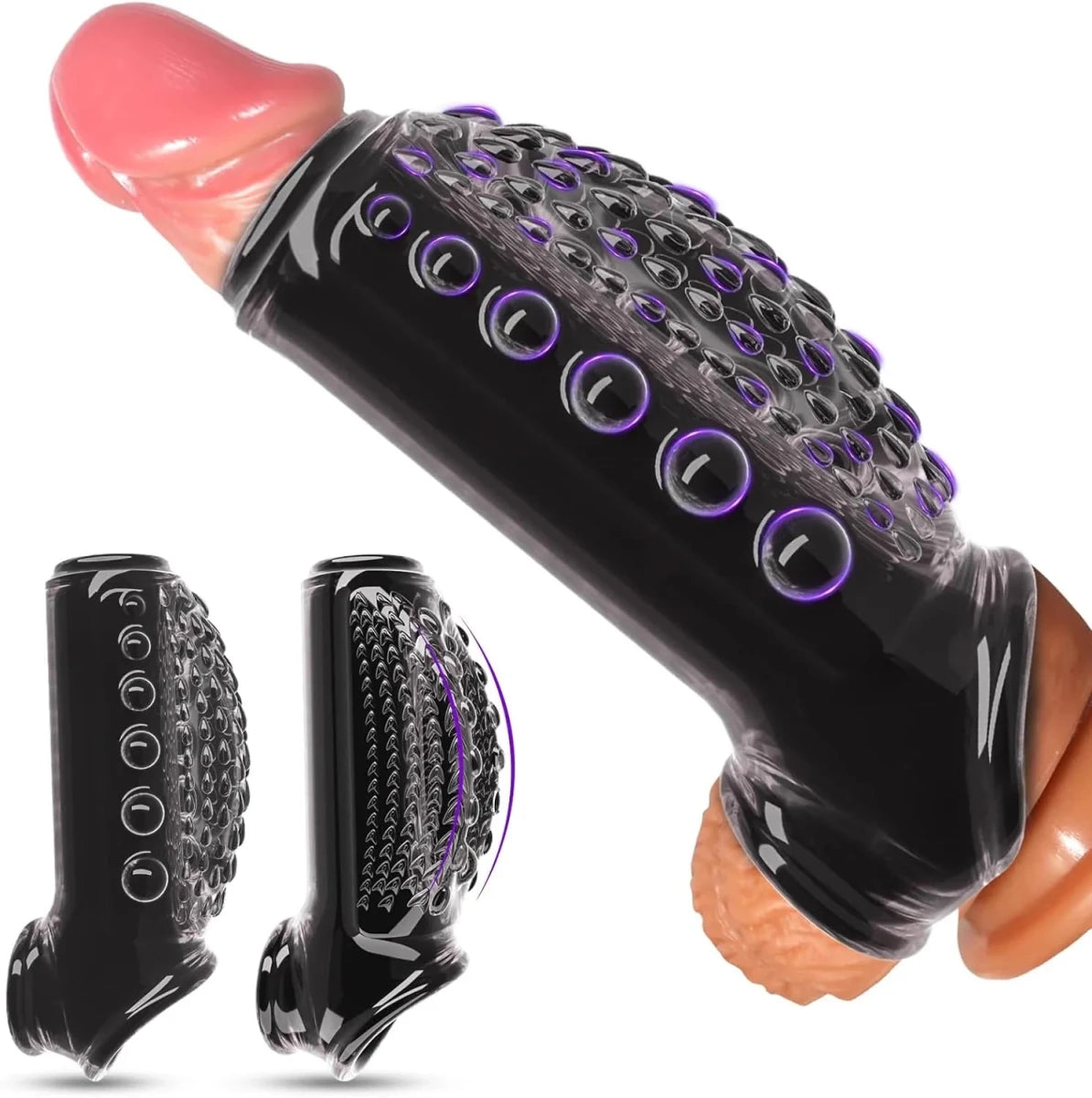 2 - in - 1 Erotisches Sexspielzeug Set Penis Sleeve Penishülle - DELUSTLAB