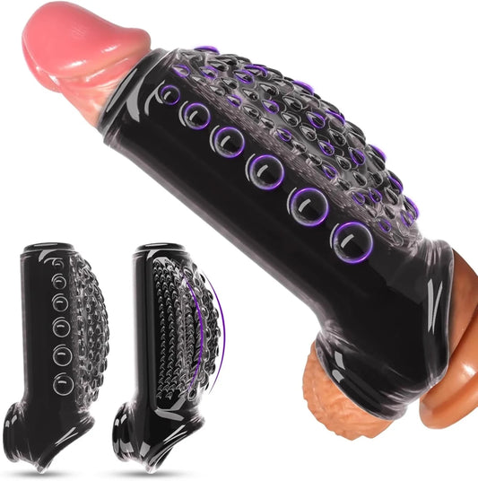 2 - in - 1 Erotisches Sexspielzeug Set Penis Sleeve Penishülle - DELUSTLAB
