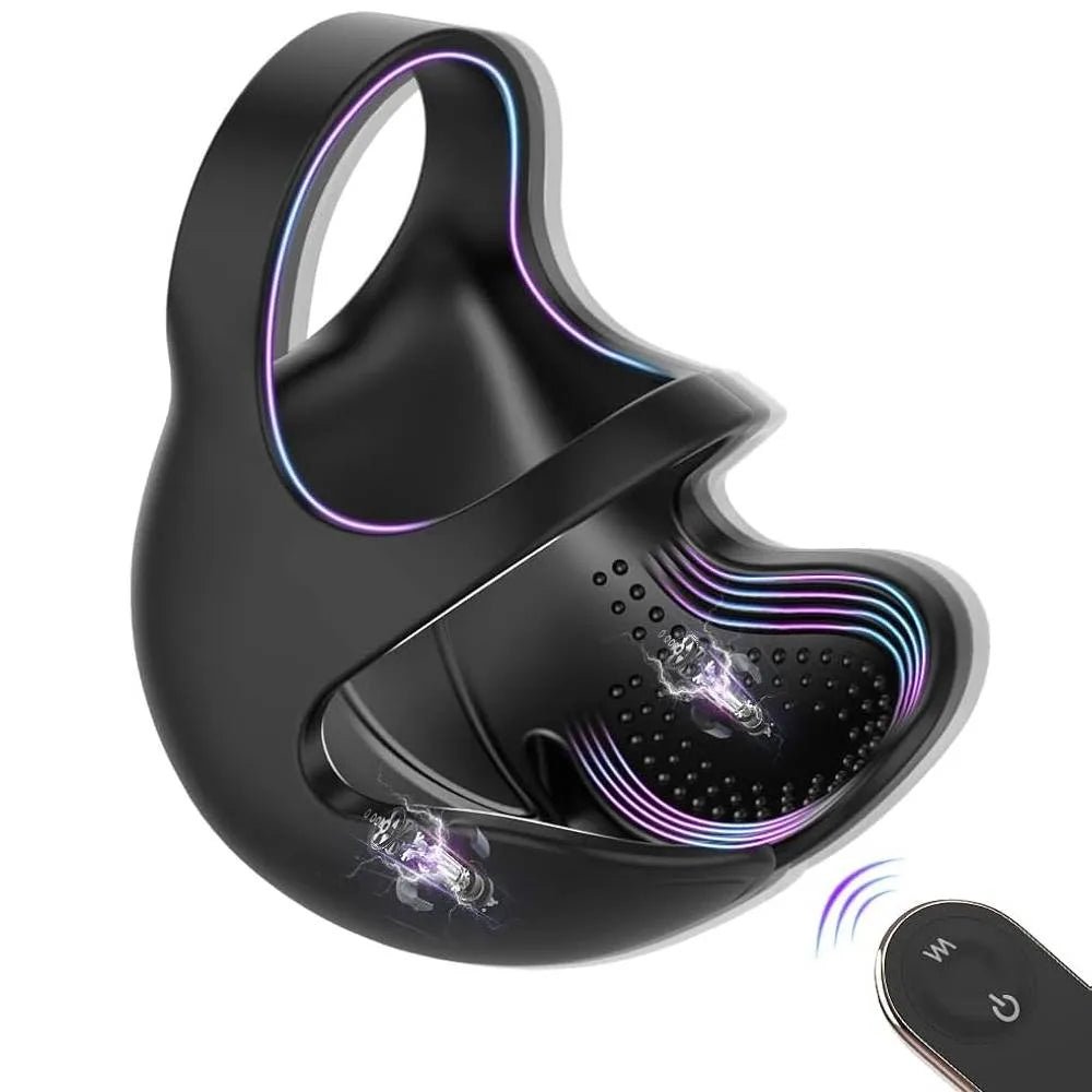 Penistrainer Vibrator Cockring Eichel Massagegerät Masturbator mit 9 Vibrationsmodi - DELUSTLAB
