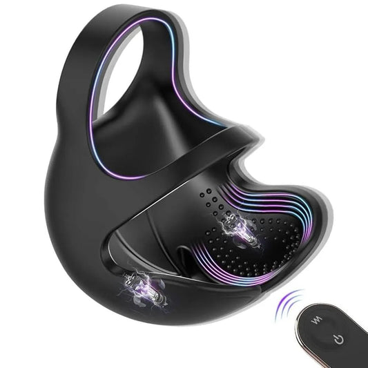 Penistrainer Vibrator Cockring Eichel Massagegerät Masturbator mit 9 Vibrationsmodi - DELUSTLAB