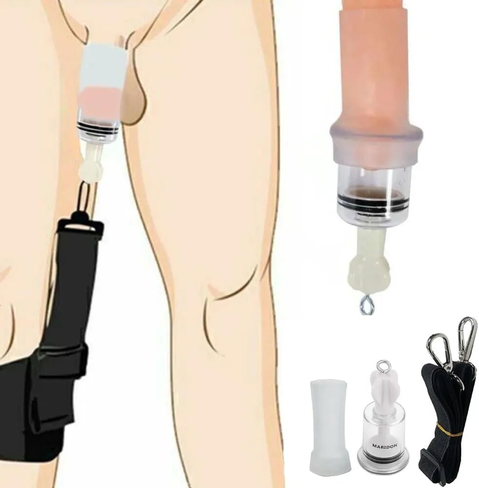 Penispumpen Dehngerät Saugkraft Vakuumpumpe Erotik Erektionzhilfe Trainer Set - DELUSTLAB